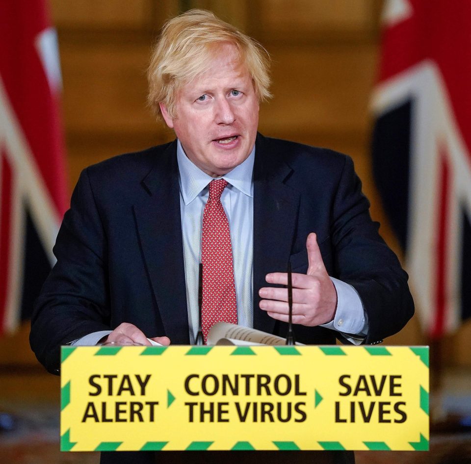  Boris Johnson announced the UK had met the five tests for lifting lockdown this evening