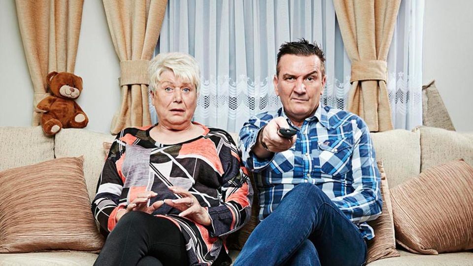  Gogglebox pair Jenny and Lee inside his static home