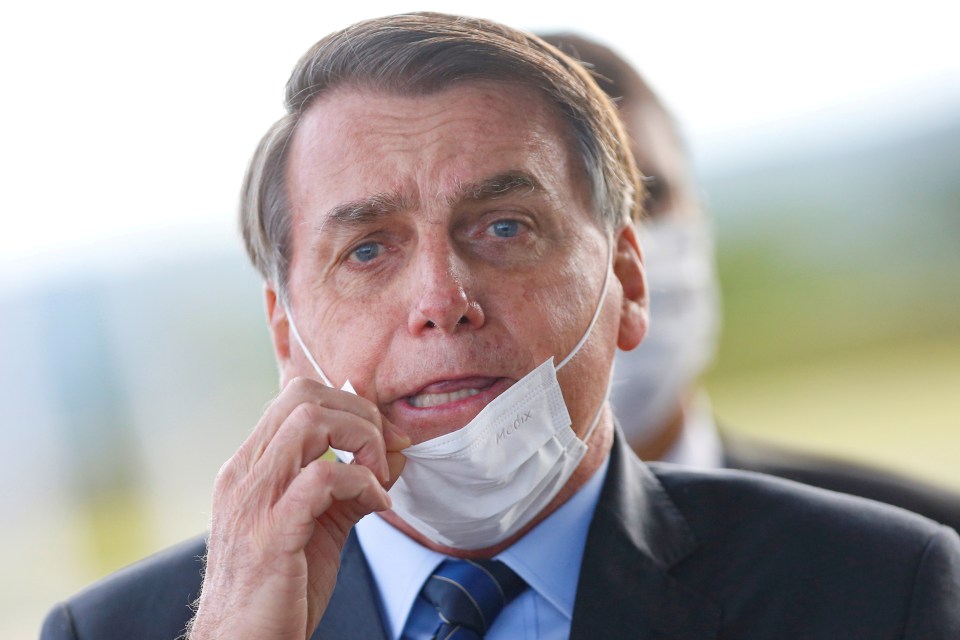  President Jair Bolsonaro previously dismissed the deadly virus as 'little flu'