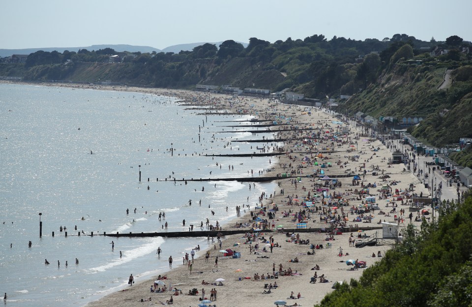  Bournemouth beach was packed yesterday in what has become a familiar scene through May