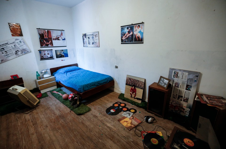 The bedroom where Maradona dreamed of future football stardom