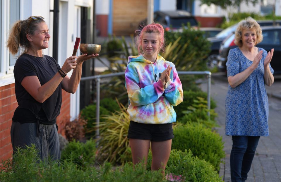  People in Wales clapped away and made noise for the weekly event