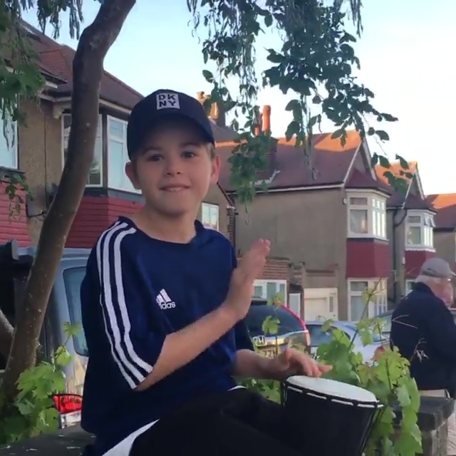  Their son Billy suggested banging on drums during clap for carers