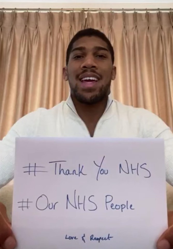  Backing The Sun's Who Cares Wins awards, AJ says NHS staff are his heroes