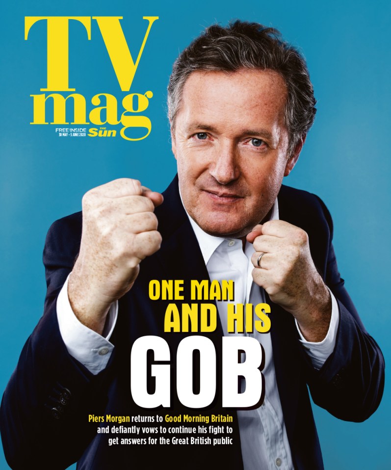  Piers spoke to The Sun's TV Mag