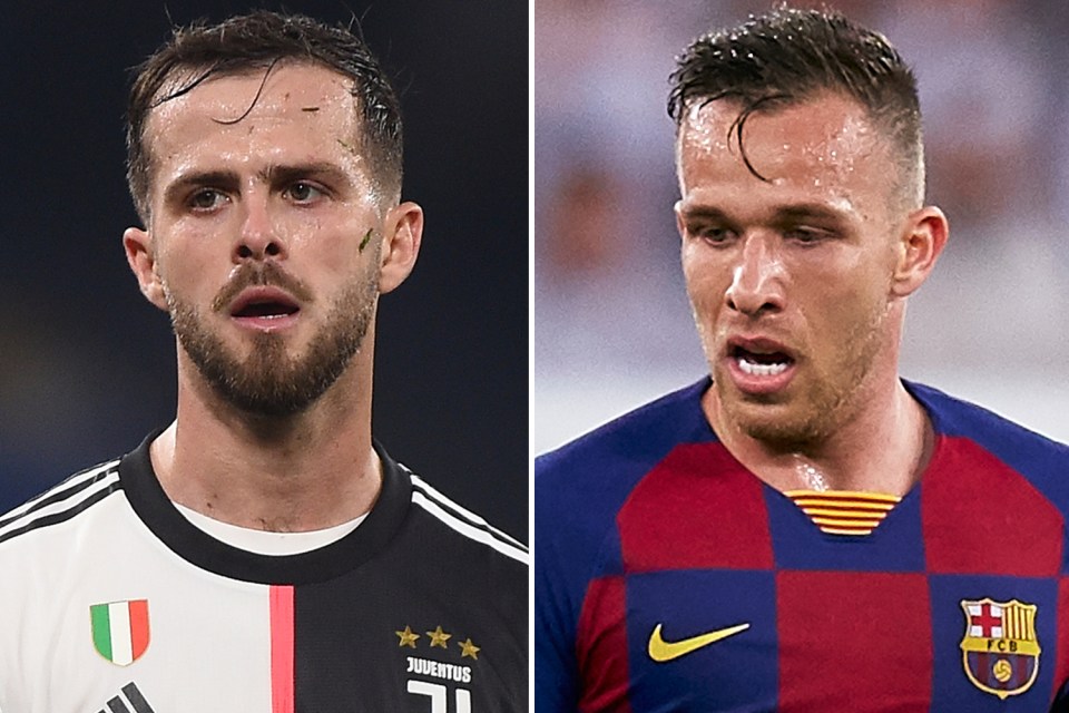  Juventus are considering a swap deal with Barcelona involving Miralem Pjanic and Arthur Melo