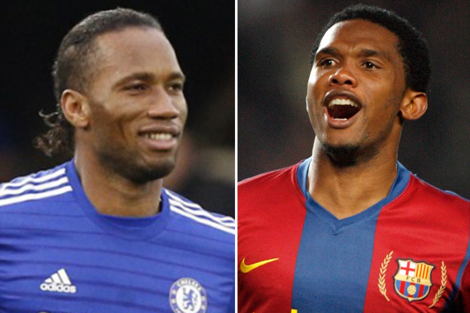  Samuel Eto'o thinks there is 'no debate' who is the best ever African striker claiming he was on 'another level' to Didier Drogba