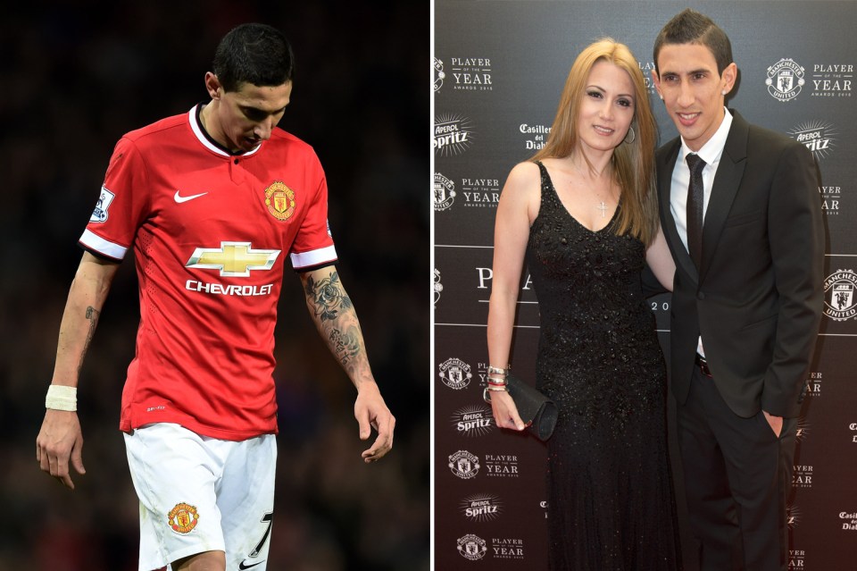  Former Man Utd star Di Maria's wife has opened up on the 's***' time the pair had in England