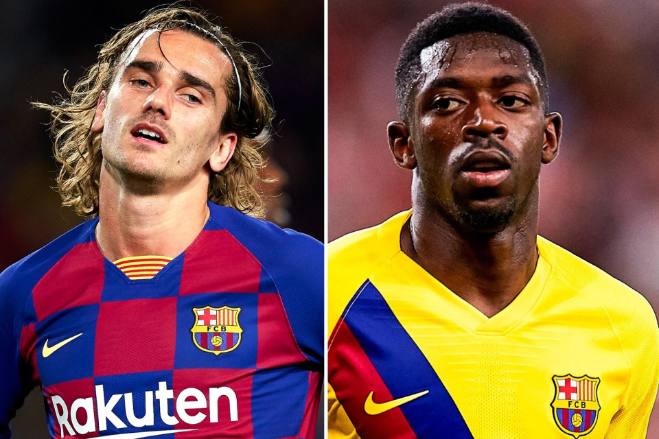  Barcelona are set to sell a host of top stars including Griezmann and Dembele - with only Messi and Ter Stegen safe