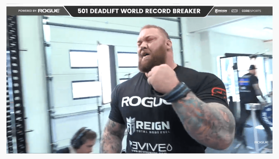  Bjornsson was thrilled to break the deadlift world record and later called out rival Eddie Hall for a boxing match