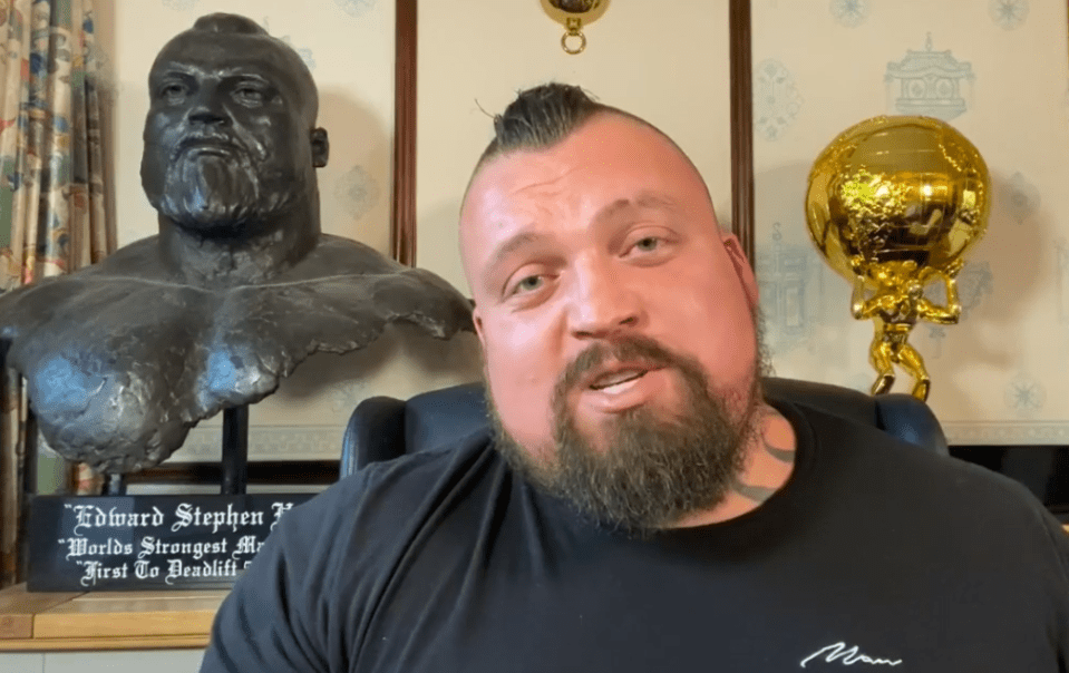  British strongman Eddie Hall has accepted Hafthor Bjornsson's challenge to a boxing match - and promised to 'rip his f***ing head off'