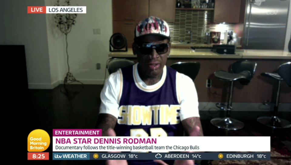  Piers is a huge fan of Dennis Rodman