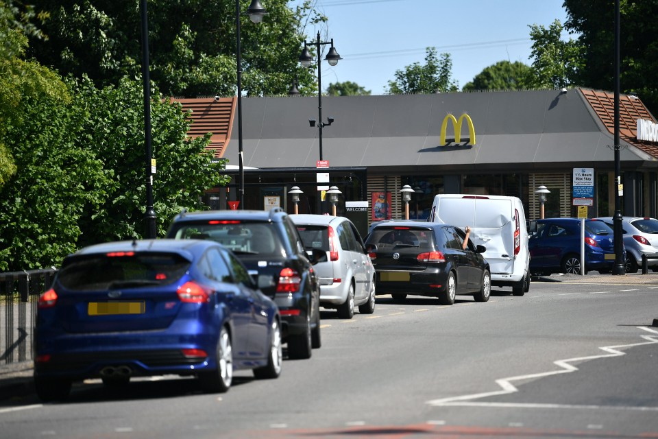 McDonald's fans in Peterborough queue for drive-thru orders