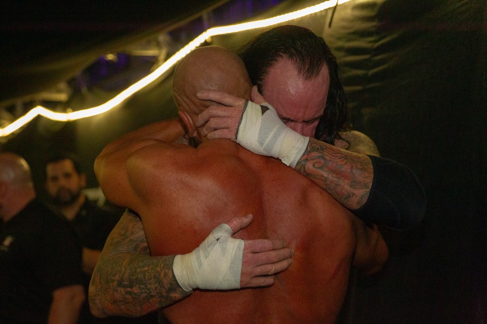  Taker was in tears at times as he battled his inner demons and embraced Triple H