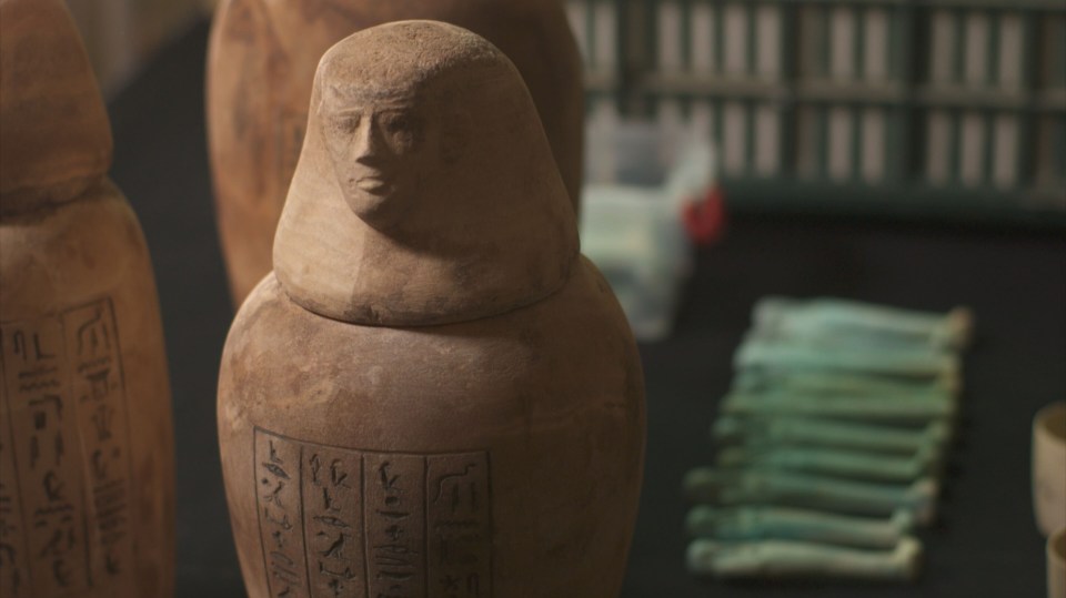 One of the organ jars