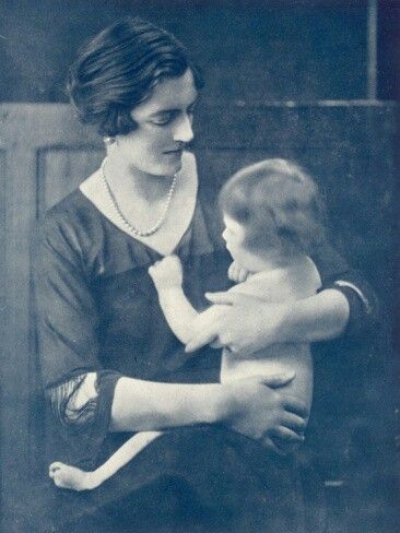  Marigold Churchill did not live beyond the age of three. She is pictured with her mother Clementine Churchill shortly after the First World War