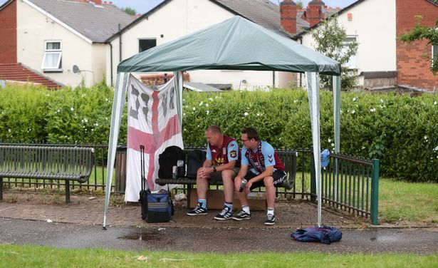  Two Villa fans had a genius idea to watch their team in action