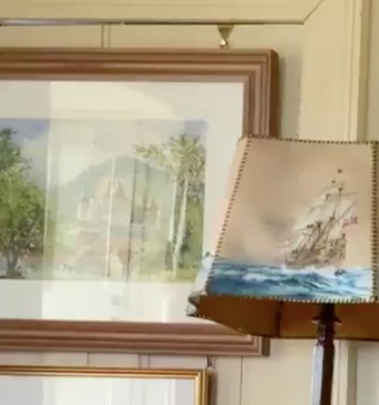 The office includes a water-colour painting of Balmoral, known as the Queen’s favourite home