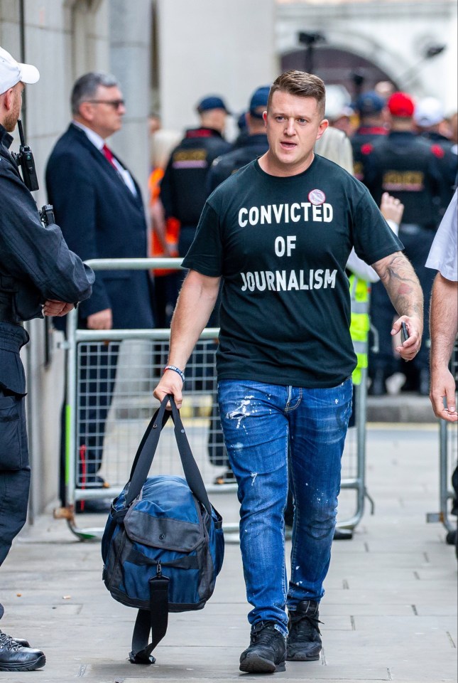 Tommy Robinson was previously the leader of the EDL