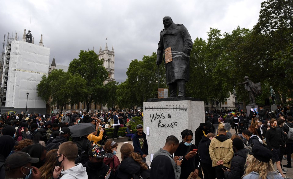 Black Lives Matter demonstrators have held protests all over the UK, including this one in central London