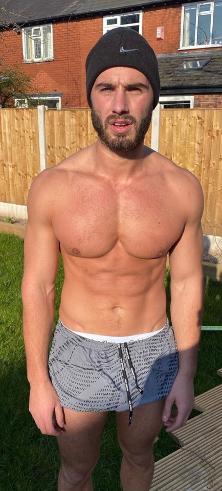 Josh Ritchie posed outdoors in the world’s smallest shorts