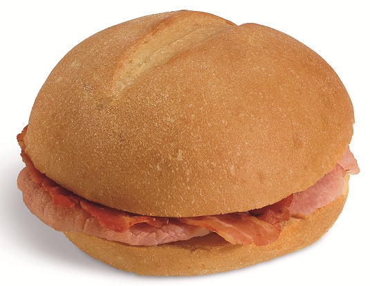 The limited Costa Coffee menu still includes a smoked bacon bap