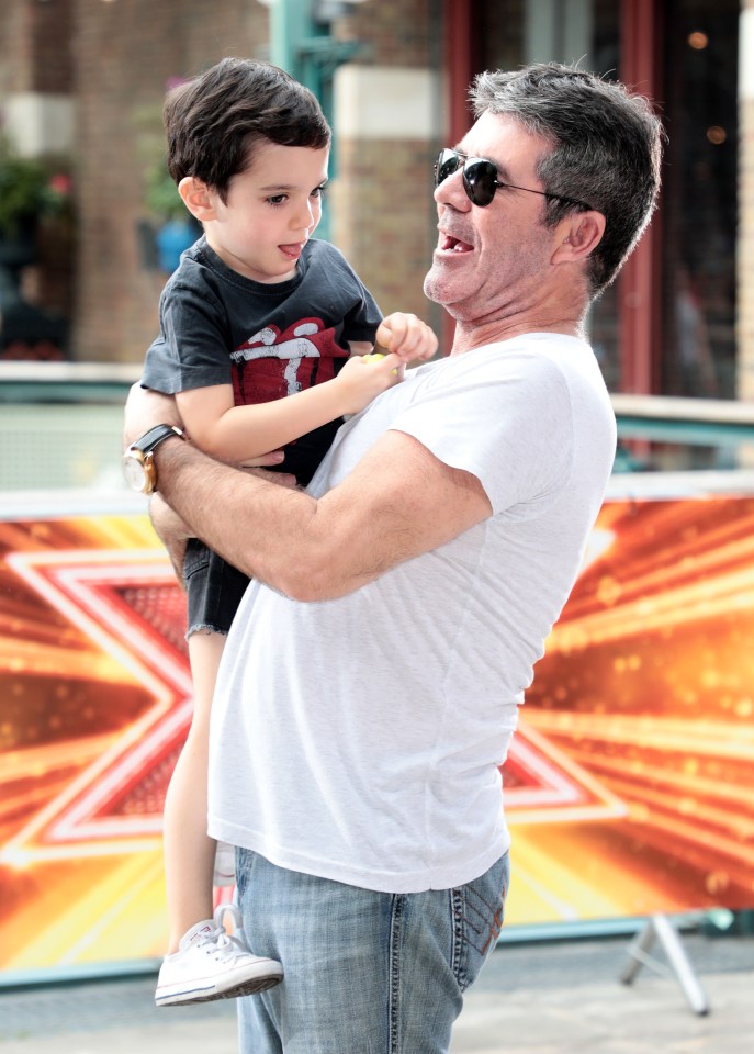 Simon Cowell and his son Eric Cowell 