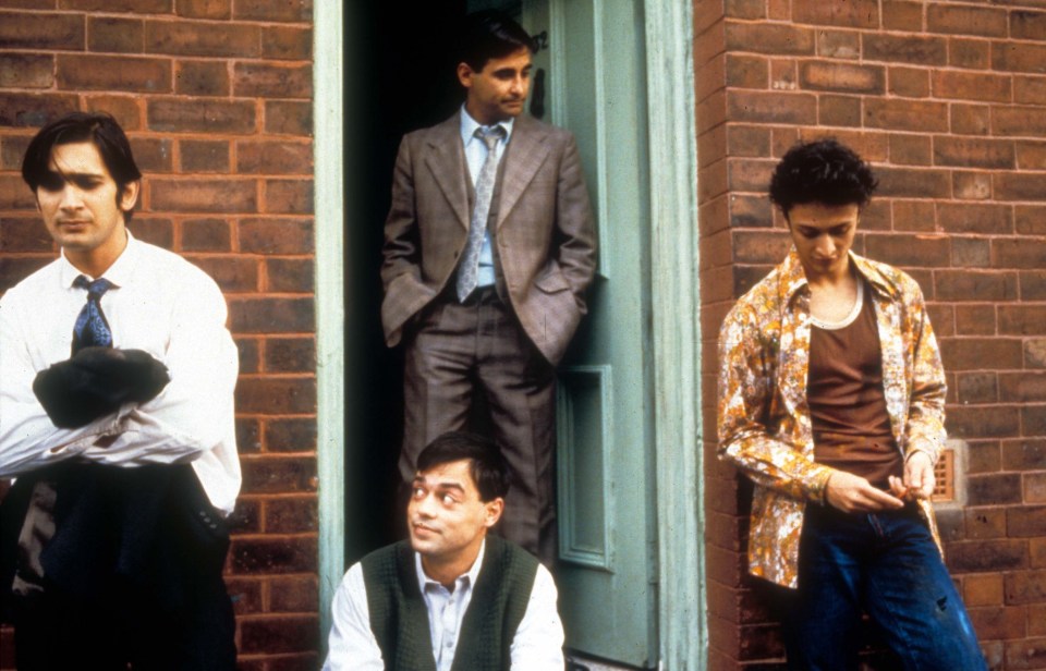 The star sported a full head of hair in 1999 Brit flick East Is East