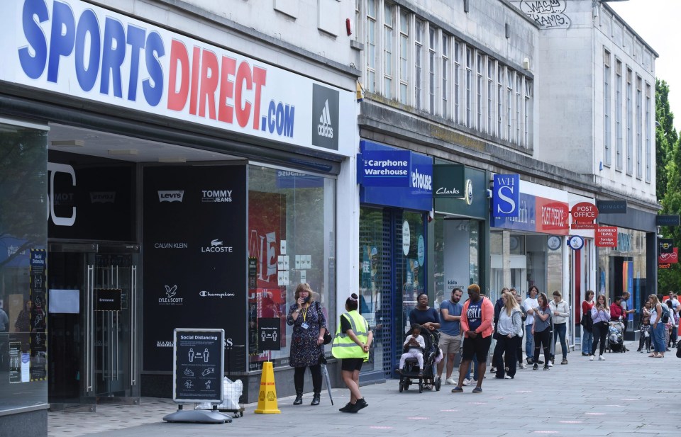 Sports Direct, along with many other non-essential stores, will be welcoming back customers from tomorrow