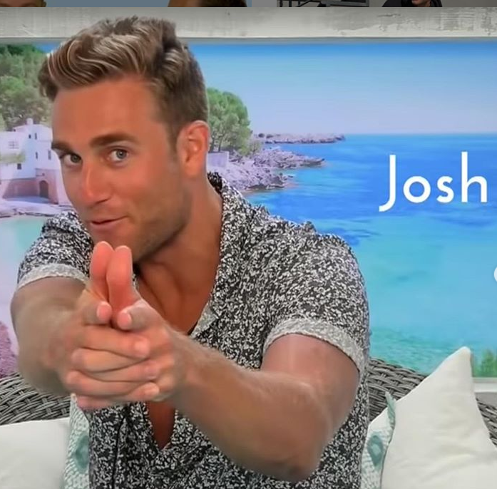 Josh on Love Island Australia in 2018