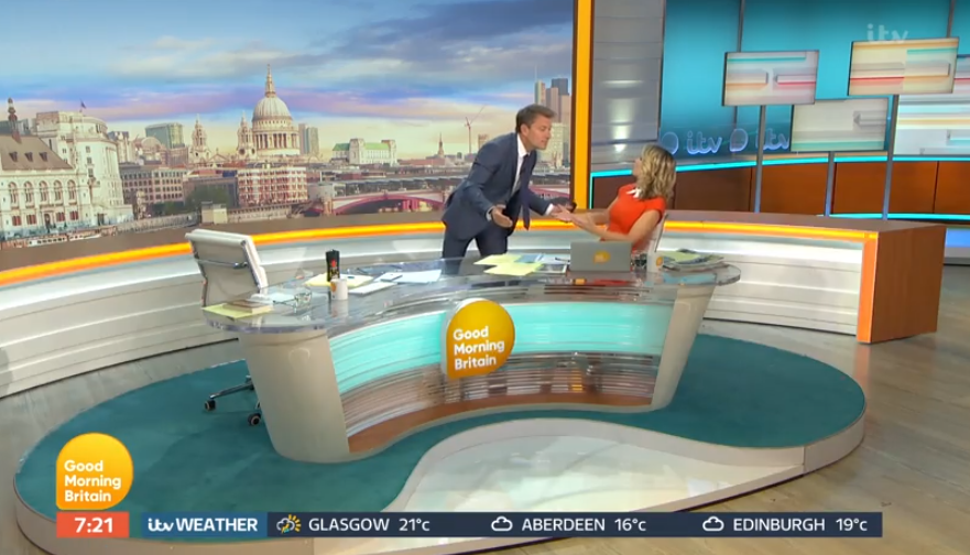 Ben Shephard accidentally forgot about social distancing