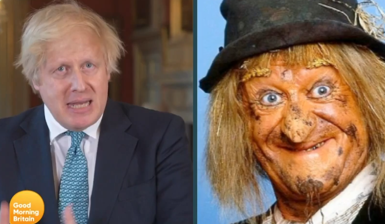  The show put the prime minister and Worzel Gummidge side by side