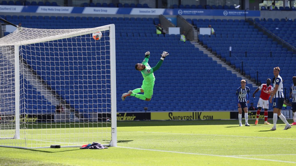  Nicolas Pepe bagged a great goal for the Gunners at Brighton