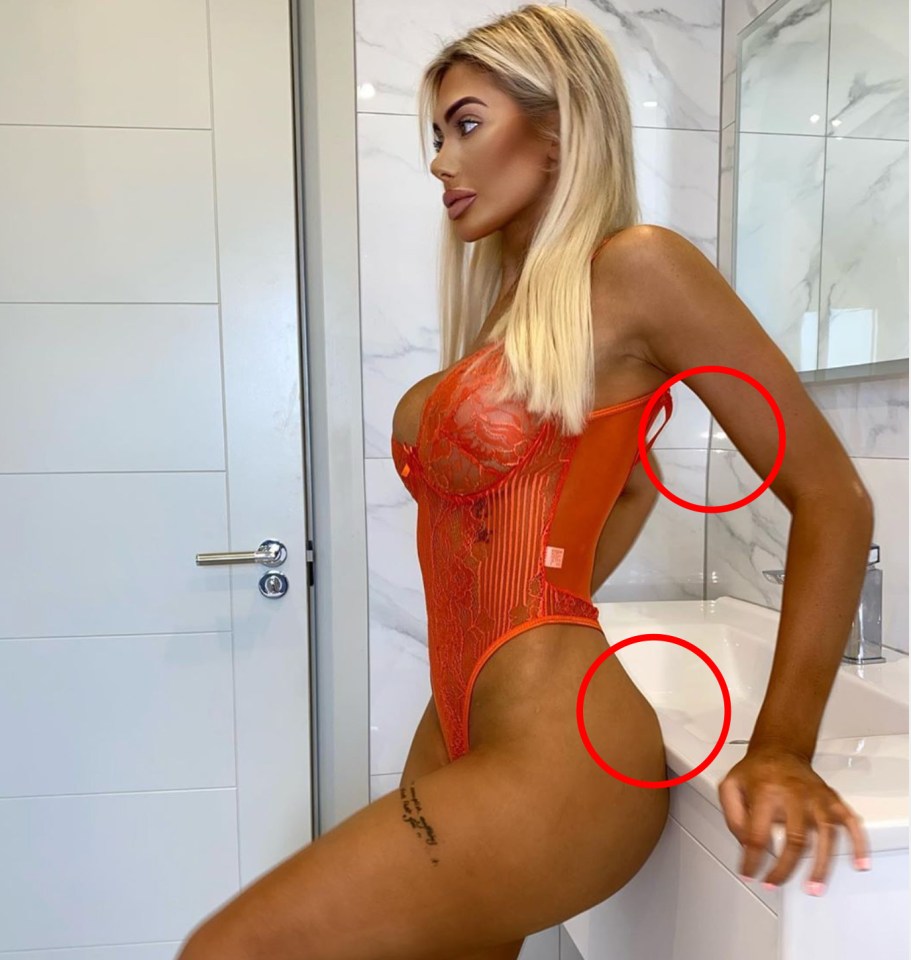  Chloe's followers pointed out the curious distortions in her latest photo