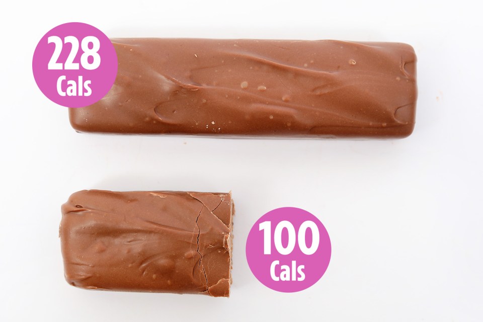 Original Mars bars are currently 228 calories each