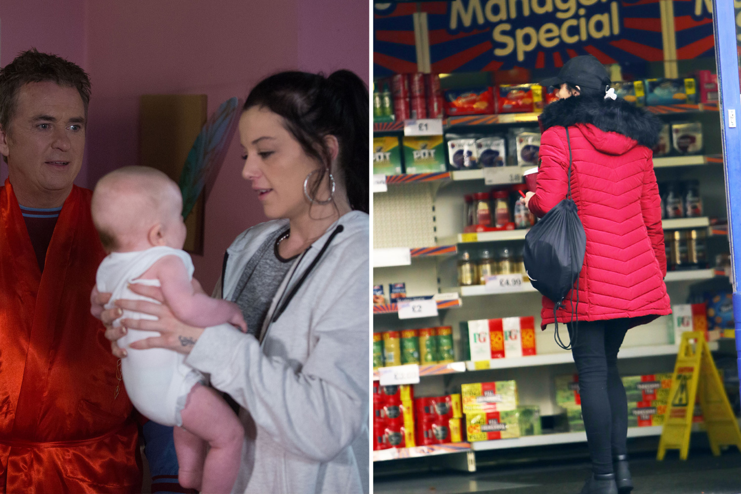 The actress swapped the EastEnders set for something a little more low key