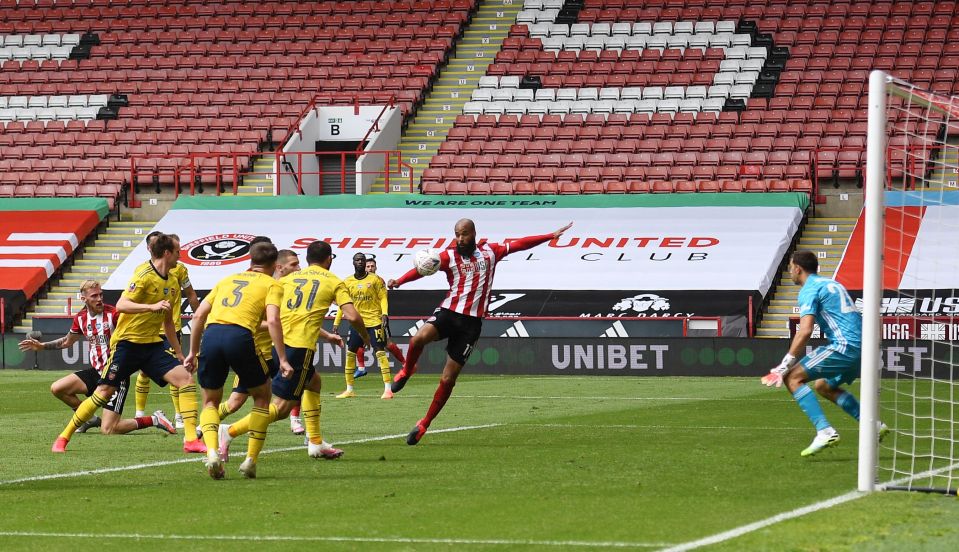  David McGoldrick thought he had hammered home an equaliser