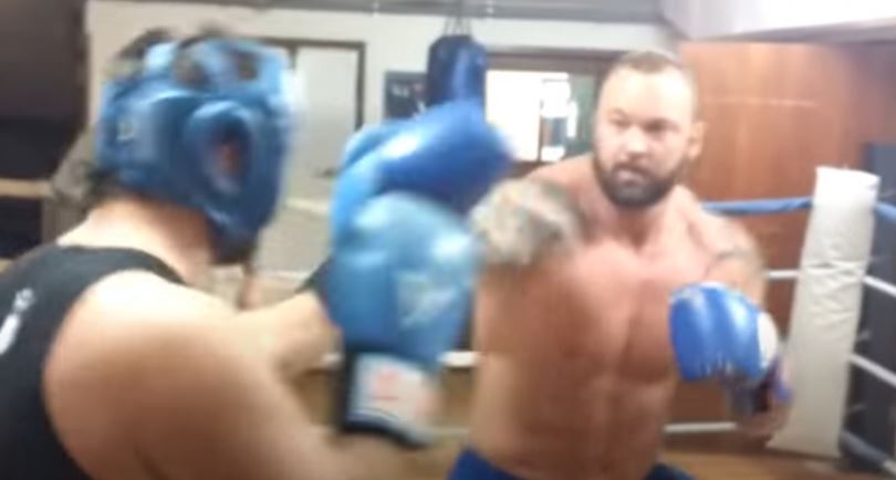  Bjornsson also has experience with the gloves on