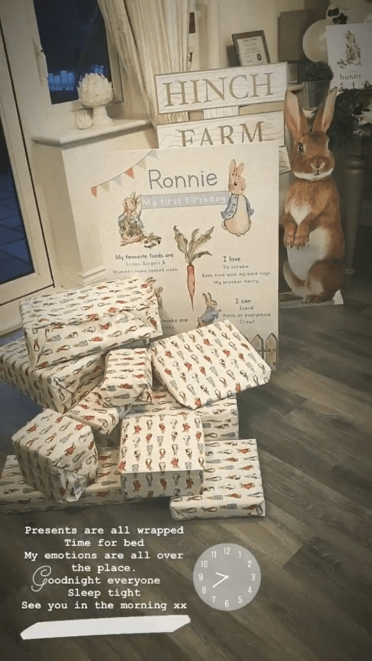 Mrs Hinch wrapped all of the presents in Peter Rabbit paper