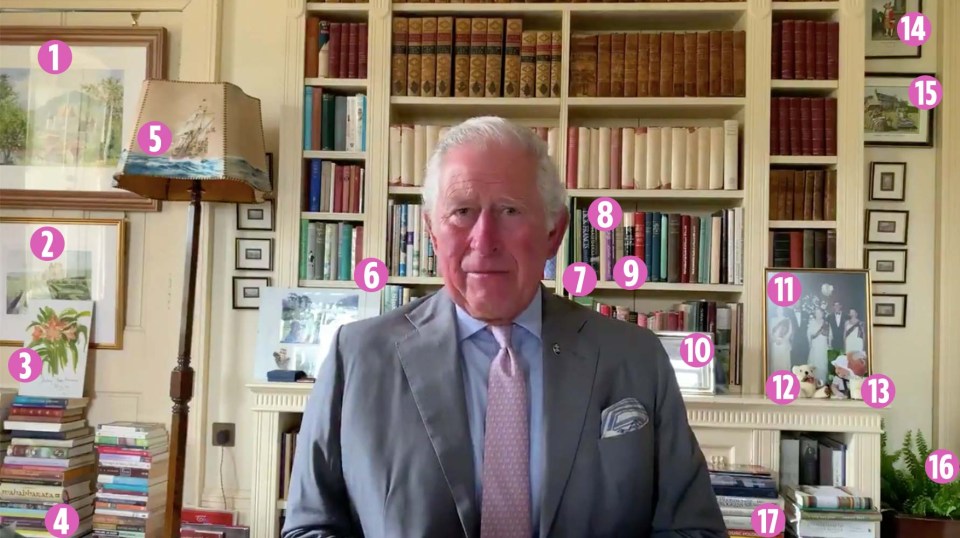 Prince Charles gave fans a sneak peek inside his study at his Scottish home Birkhall, during a video for The Prince’s Trust