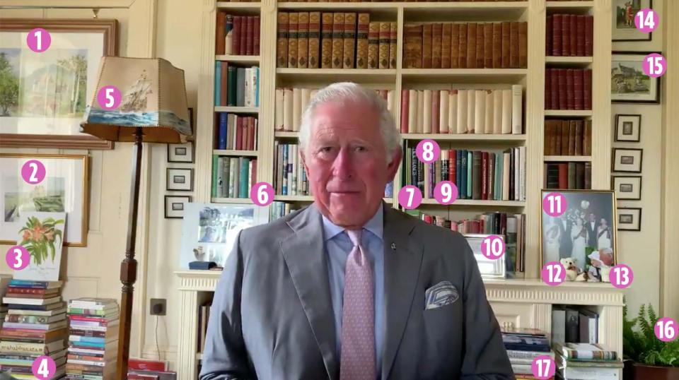 Prince Charles gave fans a sneak peek inside his study at his Scottish home Birkhall, during a video for The Prince's Trust