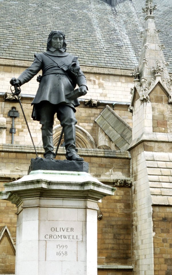 There are calls to remove a statue of Oliver Cromwell from Westminster over his 'mass genocide' during the Irish Confederate Wars, although he claimed to only target military enemies