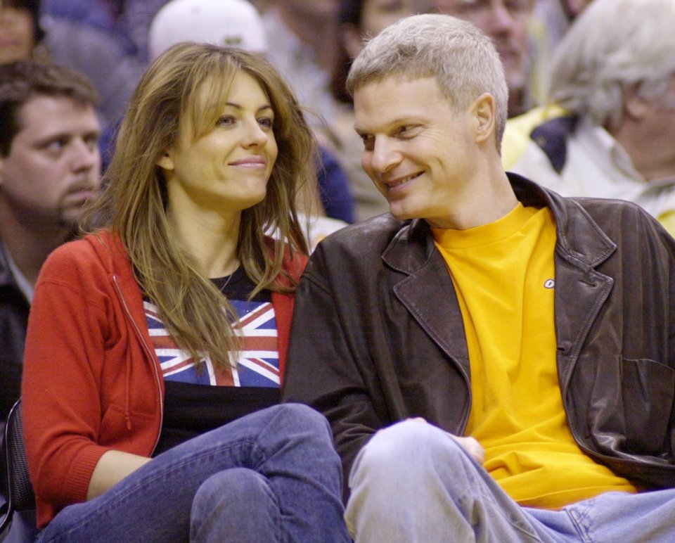  Steve Bing pictured with his former partner Liz Hurley