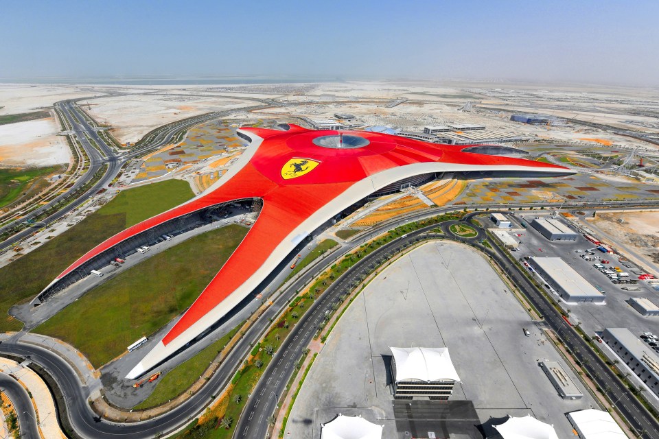  A stunning aerial view of Yas Island, where the UFC is heading next