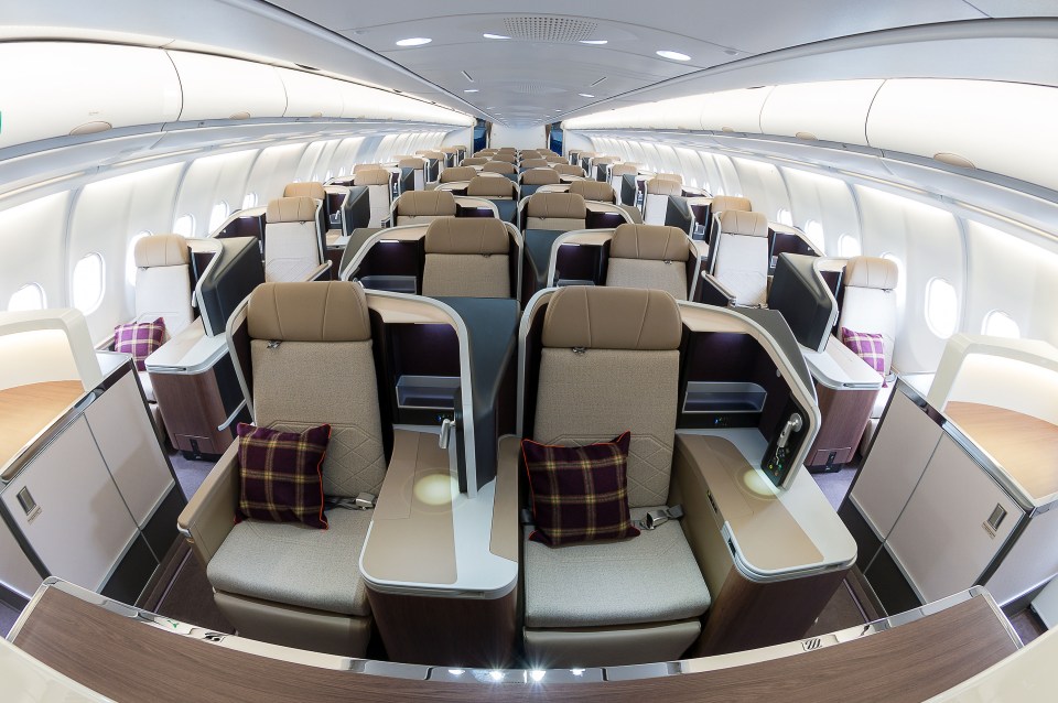 A sneak peek at the interior of the PM's jet