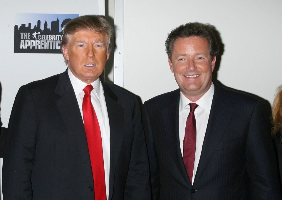  Piers used to be friends with Trump after he won season seven of Celebrity Apprentice hosted by the future US leader