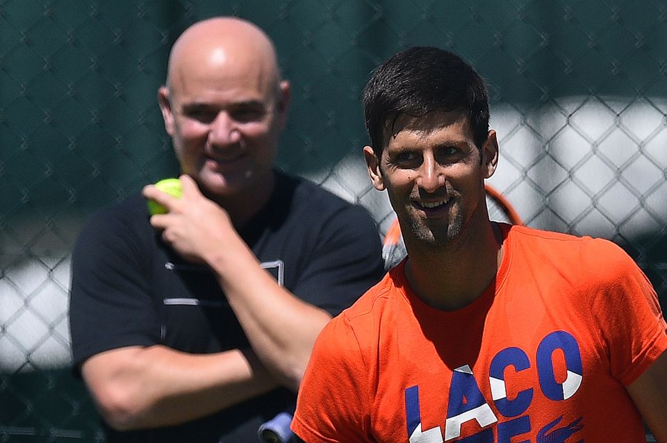  Agassi didn't agree with Djokovic's belief in holistic treatment for his troublesome elbow injury