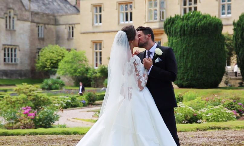 Emliy and Pete on their wedding day in 2015