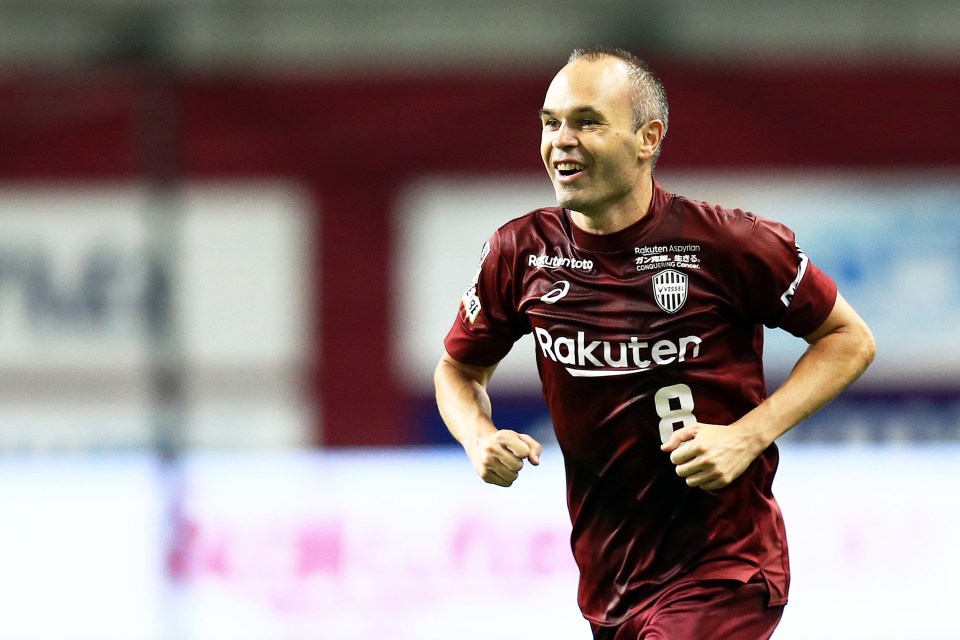  Legendary midfielder Iniesta still plies his trade in Japan... and is getting paid well for it