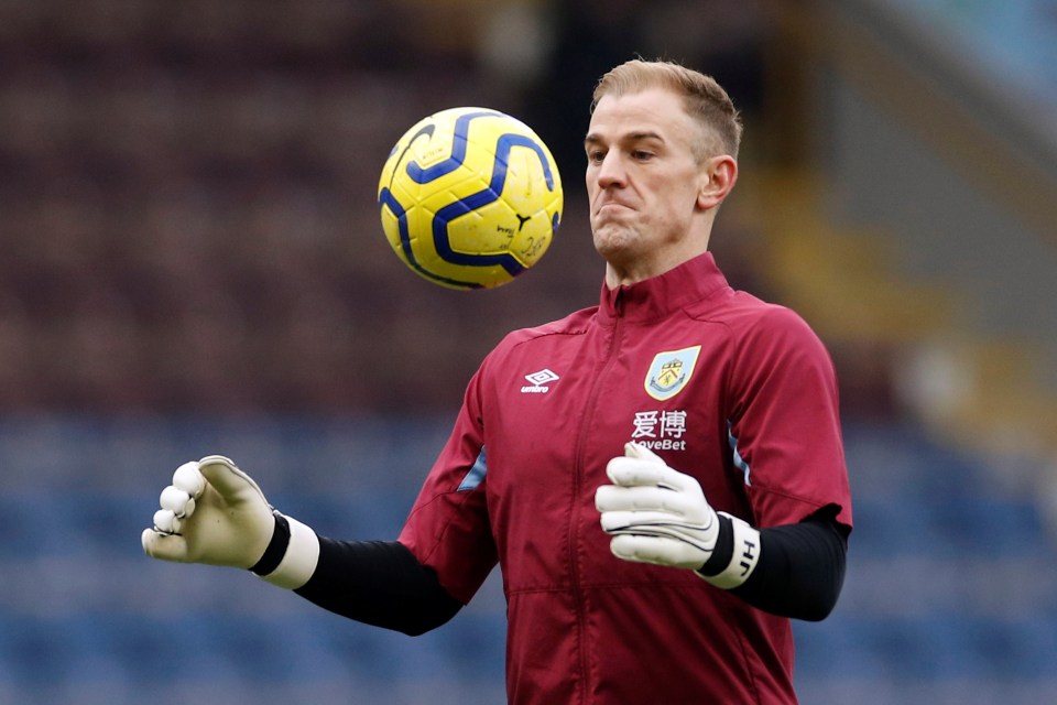  Joe Hart will leave Burnley at the end of the month but could feature tomorrow against Man City